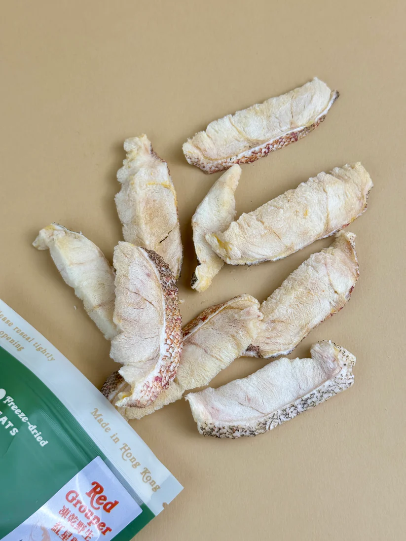 Premium Vietnamese Wild-Caught Red Grouper Low-Fat Freeze-Dried Slices (Made in Hong Kong)