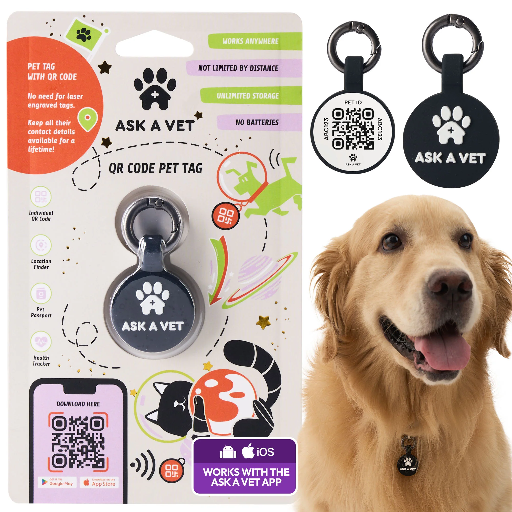ASK A VET™ Smart Pet ID Tag