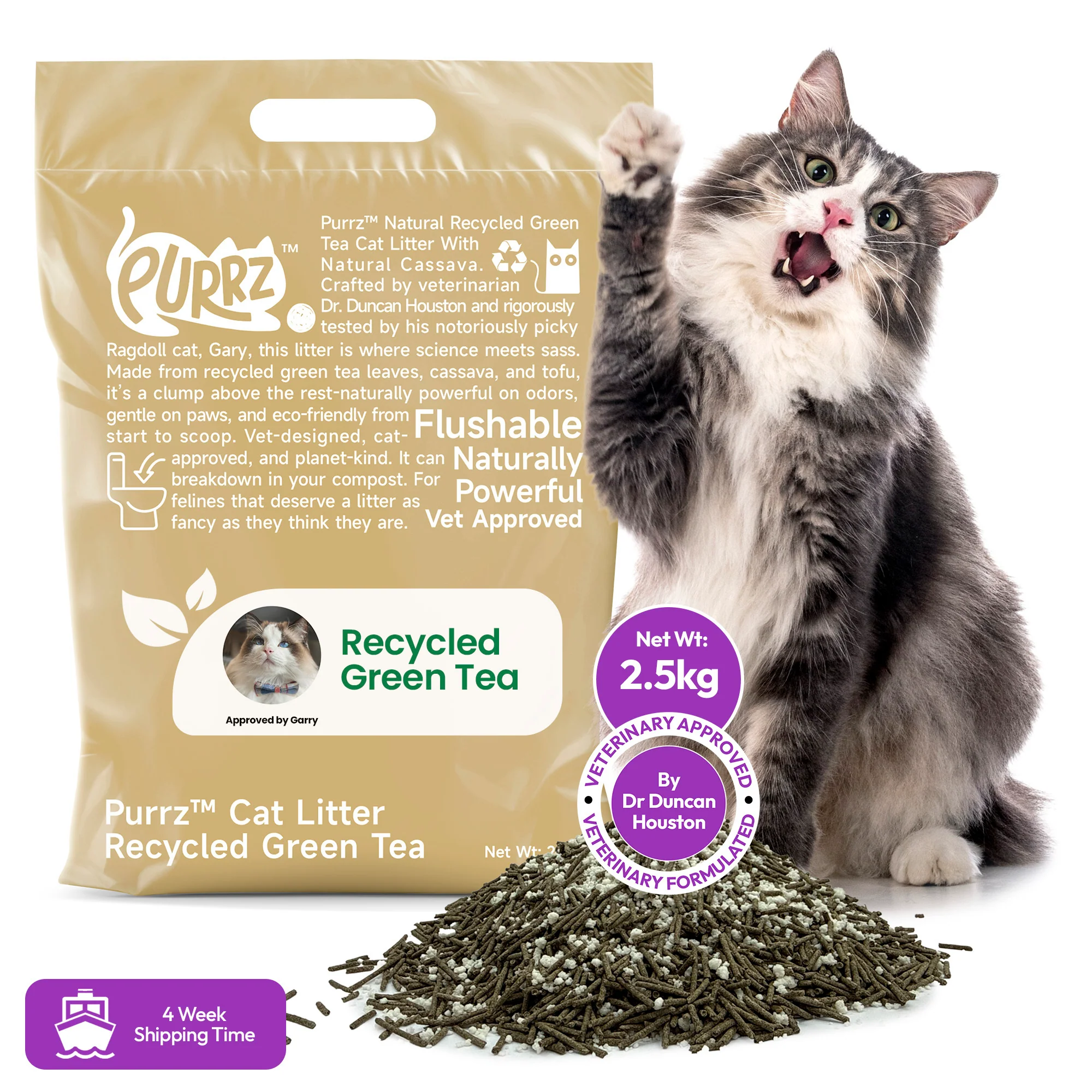 Green Tea & Cassava Plant-Based Litter