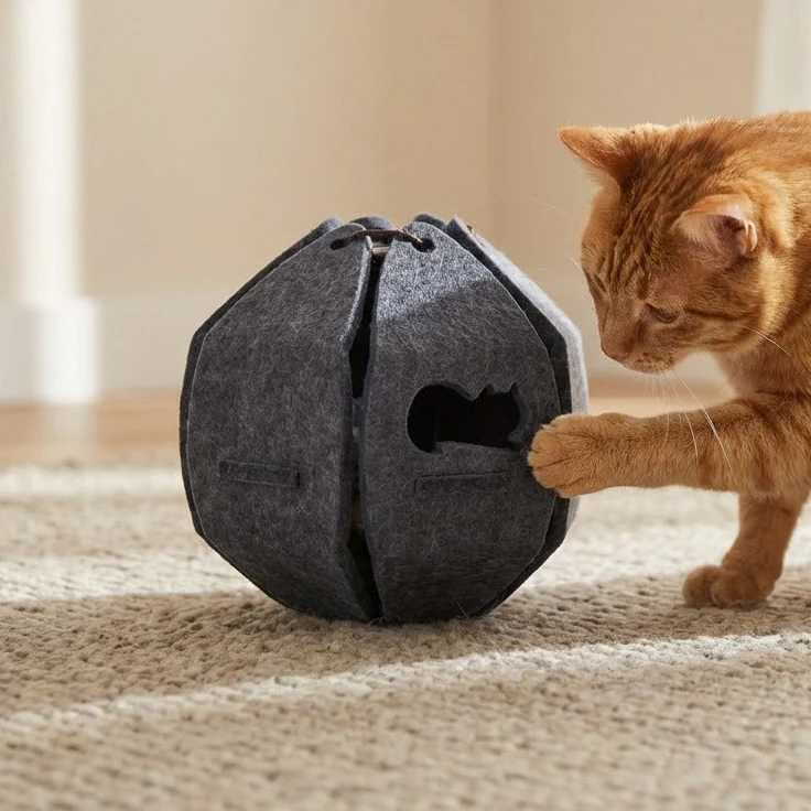 Boulder Ball: Rolling Bell Enrichment Orb