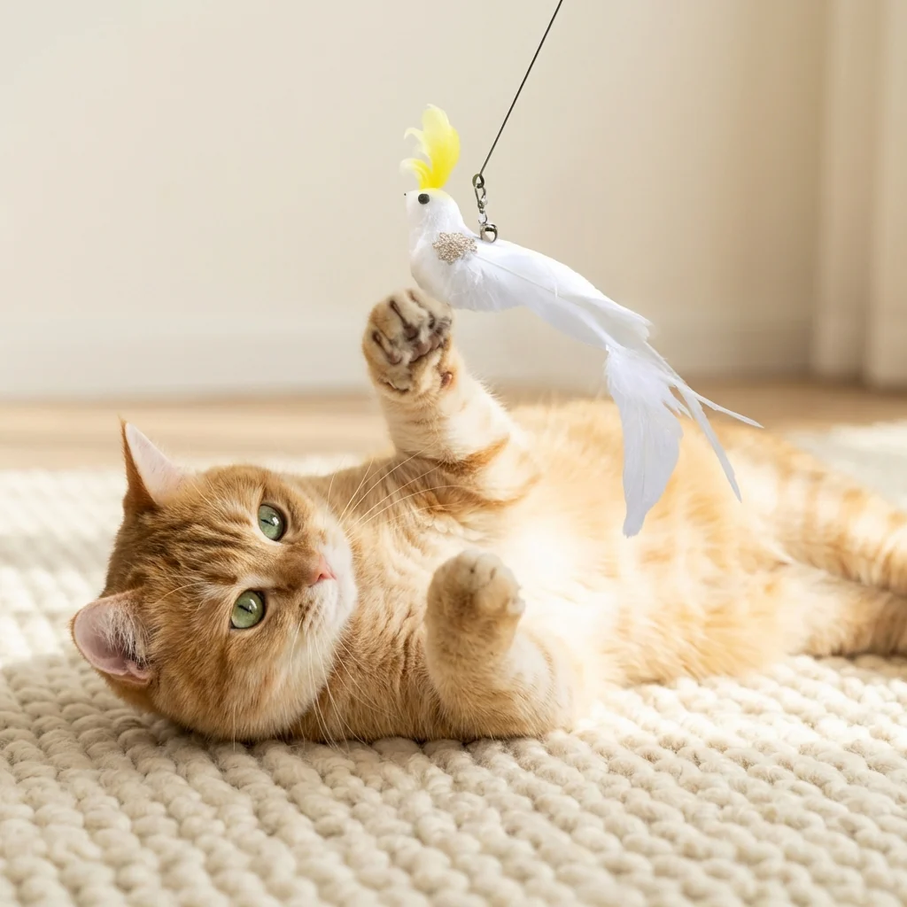 Chirping Bird Realistic Feather Attachments