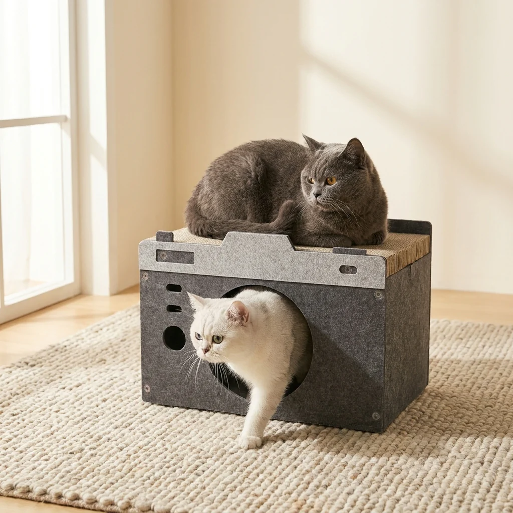 Catfluencer Cave: Camera-Inspired Hideaway & Lounge