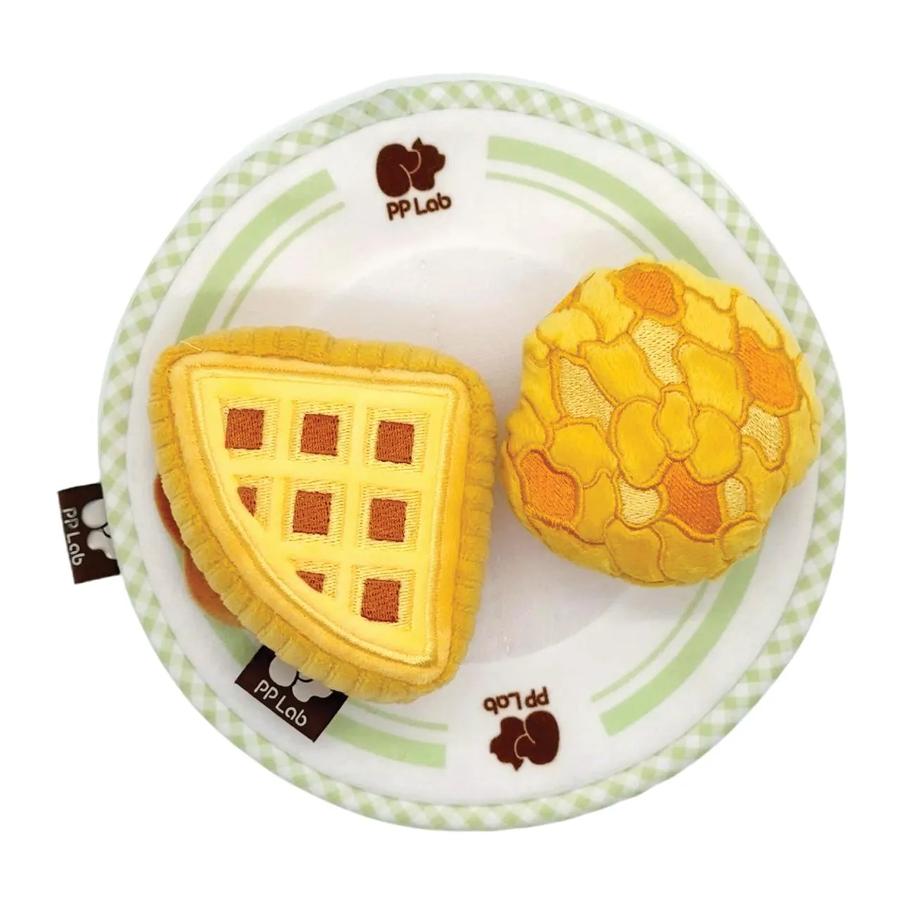Furrenz x Hong Kong Classic Street Snack Mini Bun & Waffle Combo Sniffing Toy
