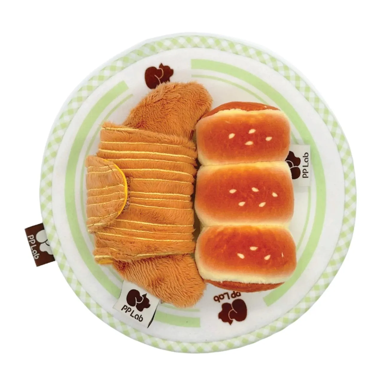 Furrenz x Hong Kong Classic Street Snack Mini Croissant & Sesame Bun Combo Sniffing Toy