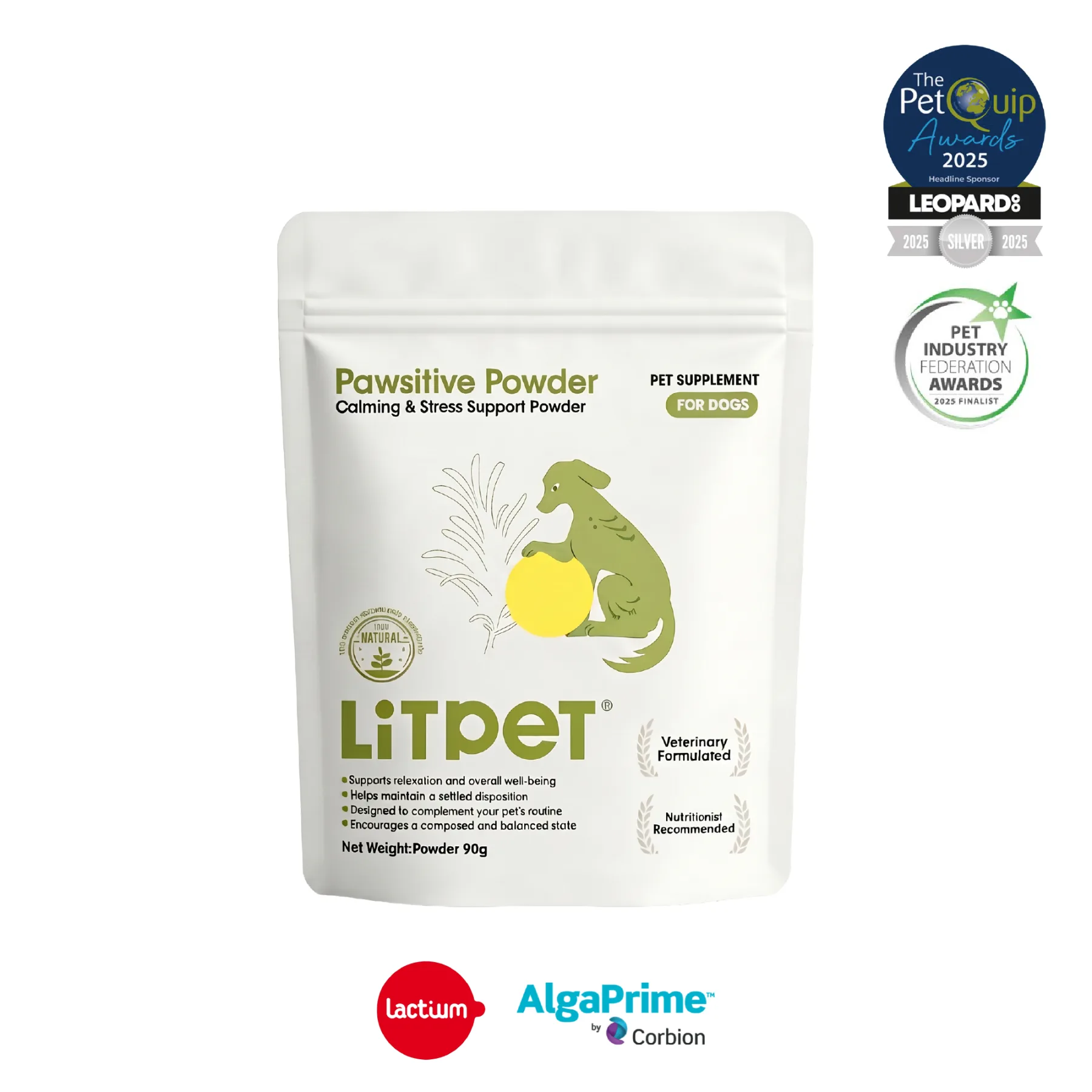 Pawsitive Powder - Natural Botanical Emotional Support & Calming Formula for Dog