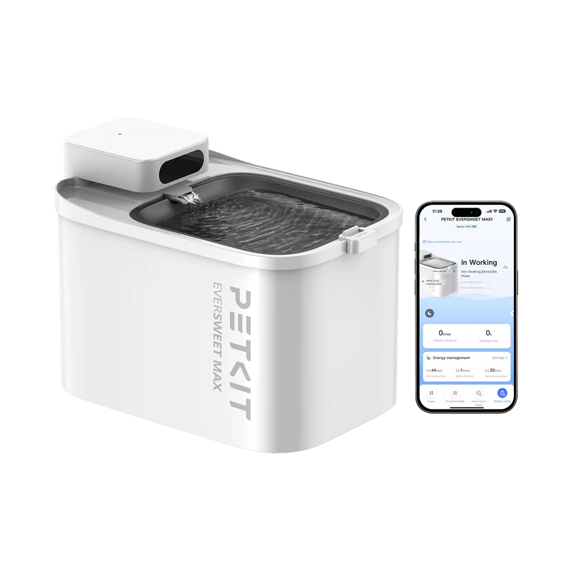 PETKIT Eversweet Max Cordless Smart Pet Water Fountain (3L Large Capacity / Ultra-Long Battery Life)