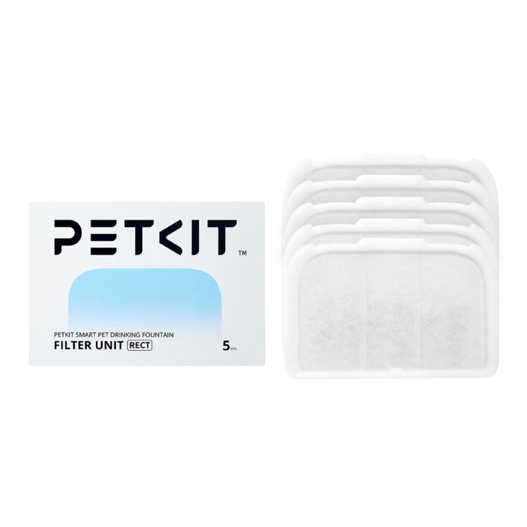 PETKIT Eversweet RECT Smart Fountain Replacement Filter Cartridge (5-Pack / Upgraded Sintered Activated Carbon)